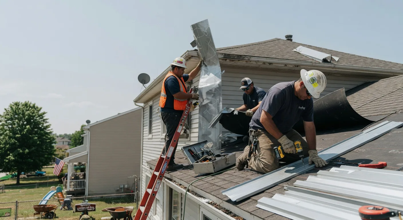 Storm Damage Metal Roof Repair in Point Lookout, NY